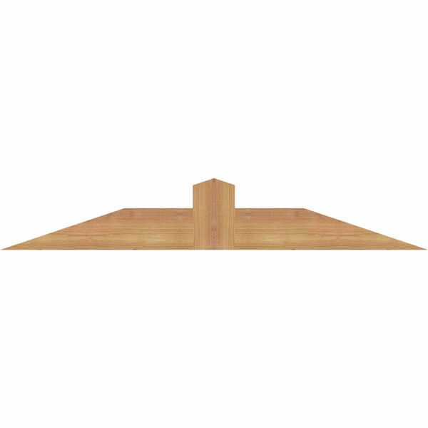 Ekena Millwork Portland Smooth Timber Gable Bracket, Western Red Cedar, 36"W x 6"H x 1 1/2"D x 3 1/2"F, 4/12 Pitch GBW036X06X0204POR00SWR - main